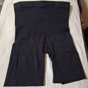 George Plus 1X Black Shapewear Shorts High Waist Thigh Slimmer